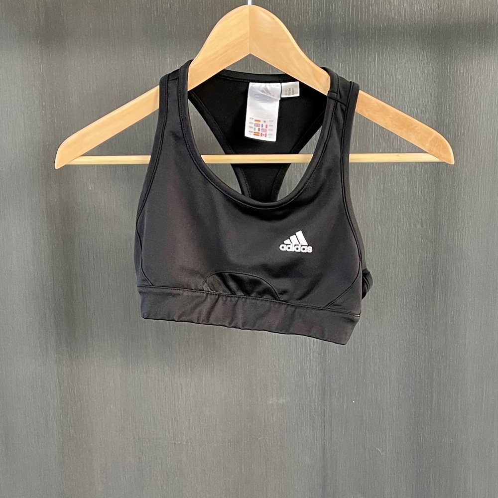 Adidas Small Black Racerback Sports Bra